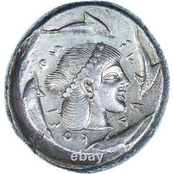 #1066105 Coin, Sicily, Tetradrachm, c. 480 BC, Syracuse, AU(55-58), Silver