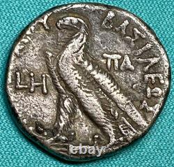 116-107 BC Greek Egypt Ptolemy IX Soter II AR Tetradrachm XF PLUS WITH PEDIGREE