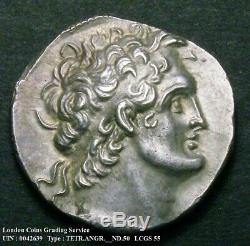 116 BC Ptolemy IX Tetradrachm LCGC 55 SNG Copenhagen 347