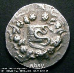 132 BC Tetradrachm Ar. Lydia. For Those Who like Snakes LCGS 25
