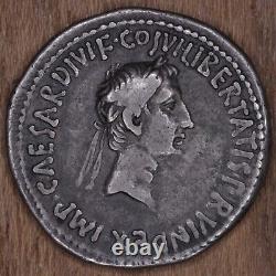 28 BC Octavian Augustus Ancient Roman Silver Cistophoric Tetradrachm Cistophorus