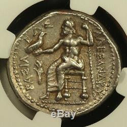 336 B. C. Ancient Greek Silver Tetradrachm, Alexander the Great, NGC Choice Ch XF