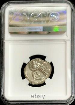 393 -294 Bc Silver Attica Athenian Owl Athens Tetradrachm Coin Ngc Choice Vf