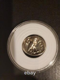 440-404 BC Ancient Greek Coin Athena and Owl Silver Plated Tetradrachm 20mm