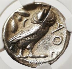 440-404 BC Athens Ancient Greece Antique Authenticated Silver Greek Owl Coin NGC