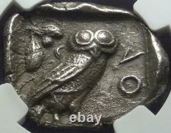 440-404 BC Certified NGC Choice XF Ancient ATHENIAN OWL Silver TETRADRACHM