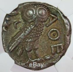440- 404 Bc Silver Attica Athens Tetradrachm Athena/ Owl Coin Ngc Choice Xf