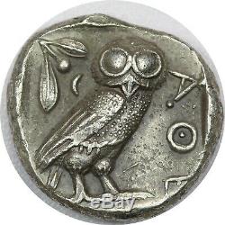 449-413 BC Ancient Attica Athens Greek Owl Tetradrachm Silver ANACS Photograde