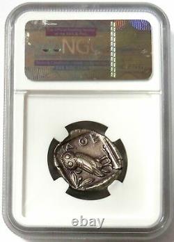 450- 404 Bc Silver Attica Athens Tetradrachm Athena/ Owl Coin Ngc Choice Xf 5/4