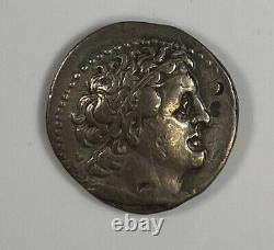51-30BC Cleopatra VII BI Silver Tetradrachm Ptolemy Coin, 14g