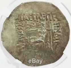 64-53 Bc Kingdom Of Elymais Kamnaskires IV Tetradrachm Ngc Au Star 4/3