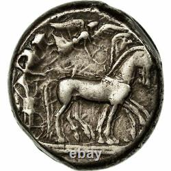 #652658 Coin, Sicily, Syracuse, Hieron I, Tetradrachm, AU(50-53), Silver