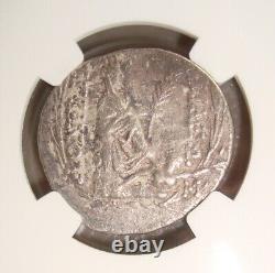 95-56 BC Tigranes II the Great Ancient Greek Silver Tetradrachm NGC XF 4/5 3/5