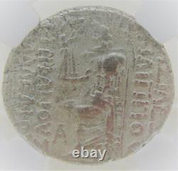 A90 Ancient Greek Silver Tetradrachm Coin Philip I 95-75bc Seleucid Kingdom Ngc