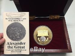 ALEXANDER III the GREAT 330BC Silver Greek Tetradrachm Coin & MEDALLION i61748