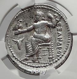 ALEXANDER III the GREAT 336BC Tetradrachm Silver Ancient Greek Coin NGC i63343
