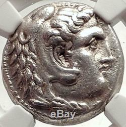 ALEXANDER III the GREAT Authentic Ancient Silver TETRADRACHM Coin NGC i69801