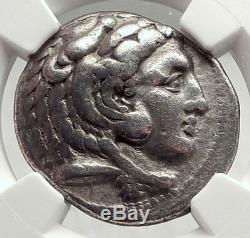 ALEXANDER III the GREAT Lifetime TETRADRACHM 325BC Silver Greek Coin NGC i73058