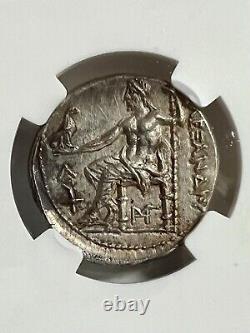ALEXANDER THE GREAT III AR Tetradrachm Silver Coin 336-323BC NGC CHOICE! RARE