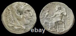 ALEXANDER the GREAT Lifetime Issue-320 BC Coin Damascus mint. Herakles, Zeus Ram