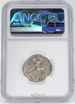 ALEXANDER the Great Lifetime Issue-320BC NGC Choice XF Herakles Zeus Bow, Quiver