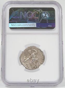 ALEXANDER the Great Lifetime Issue-320BC NGC Choice XF Herakles Zeus Bow, Quiver