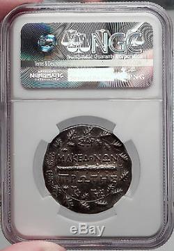 AMPHIPOLIS MACEDONIA 158 BC Authentic NGC Certified AU Silver Ancient Greek Coin