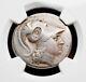 Ancient Greek Pamphylia Side Ar Silver Tetradrachm Athena Nike Ngc Fine 5/5-3/5