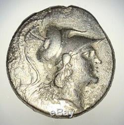 ANCIENT GREEK SILVER COIN PAMPHYLIA, 2nd 1st CENTURY BC TETRADRACHM NICE