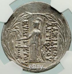ANTIOCHOS VII Sidetes Ancient Silver Greek TETRADRACHM Seleukid Coin NGC i84881