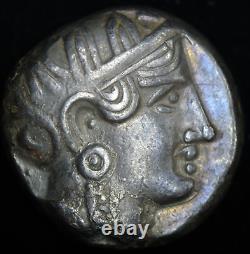 ARABIA, Qataban circa 350-320 BC, AR Athena /Owl Silver Tetradrachm, RARE #100