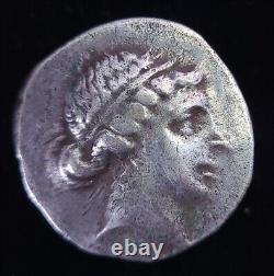 AR TETRADRACHM KYME, AEOLIS After 165 BC Stephanophoric O? YM? IO