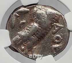 ATHENS Attica Greece Athena Owl Tetradrachm Ancient Silver Greek Coin NGC i59981