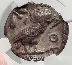 ATHENS Greece 440BC Ancient Silver Greek TETRADRACHM Coin Athena Owl NGC i63866