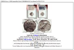 ATHENS Greece 440BC Ancient Silver Greek TETRADRACHM Coin Athena Owl NGC i73342