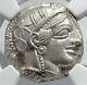 Athens Greece 440bc Ancient Silver Greek Tetradrachm Coin Athena Owl Ngc I80779