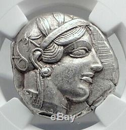 ATHENS Greece 440BC Ancient Silver Greek TETRADRACHM Coin Athena Owl NGC i80948