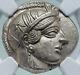 Athens Greece 440bc Ancient Silver Greek Tetradrachm Coin Athena Owl Ngc I86620