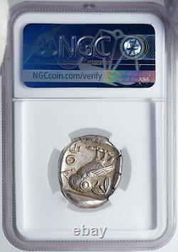 ATHENS Greece 440BC Ancient Silver Greek TETRADRACHM Coin Athena Owl NGC i87713