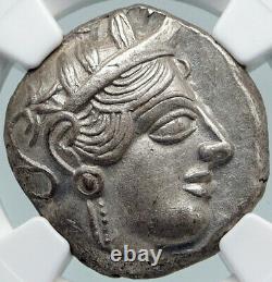 ATHENS Greece 440BC Ancient Silver Greek TETRADRACHM Coin Athena Owl NGC i87749