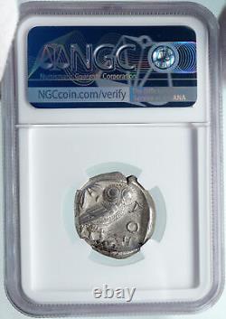 ATHENS Greece 440BC Ancient Silver Greek TETRADRACHM Coin Athena Owl NGC i87808