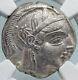 Athens Greece 440bc Ancient Silver Greek Tetradrachm Coin Athena Owl Ngc I89616