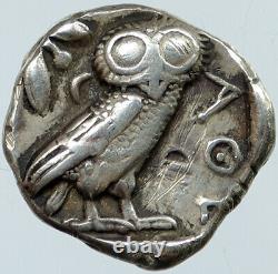 ATHENS Greece 440BC Ancient Silver Greek TETRADRACHM Coin Athena Owl i118118