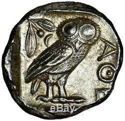 ATTICA Athens 440-404 BC NGC CH AU 4/5 AR Tetradrachm Ancient Silver Coin
