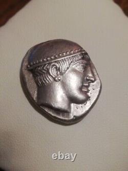 Aenus Tetradrachm 461-458 BC Ancient Greek Silver Coin Hermes and Goat
