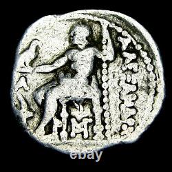 Alexander Silver Tetradrachm 333-323 BC -Greek Silver Coin- #XD307
