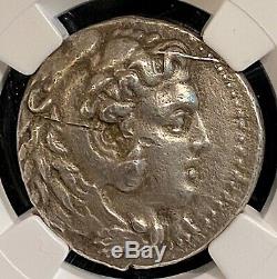 Alexander the Great 323/17BC Babylon Ancient Silver Tetradrachm NGC XF 17.12g