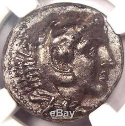 Alexander the Great AR Tetradrachm Coin 336-323 BC Certified NGC AU Nice