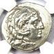 Alexander The Great Ar Tetradrachm Corinth Silver Coin 300 Bc Certified Ngc Au