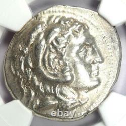 Alexander the Great AR Tetradrachm Corinth Silver Coin 300 BC Certified NGC AU